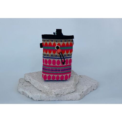 Nativa Handmade #117 Pink Poncho Chalk Bag